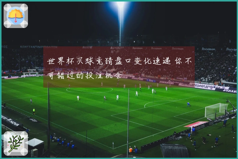 世界杯买球竞猜盘口变化速递 你不可错过的投注机会