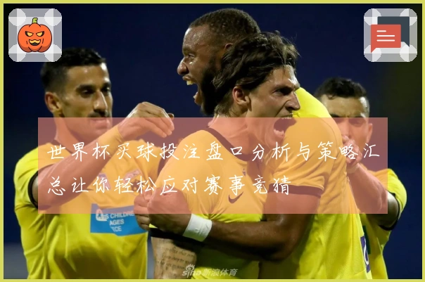 世界杯买球投注盘口分析与策略汇总让你轻松应对赛事竞猜